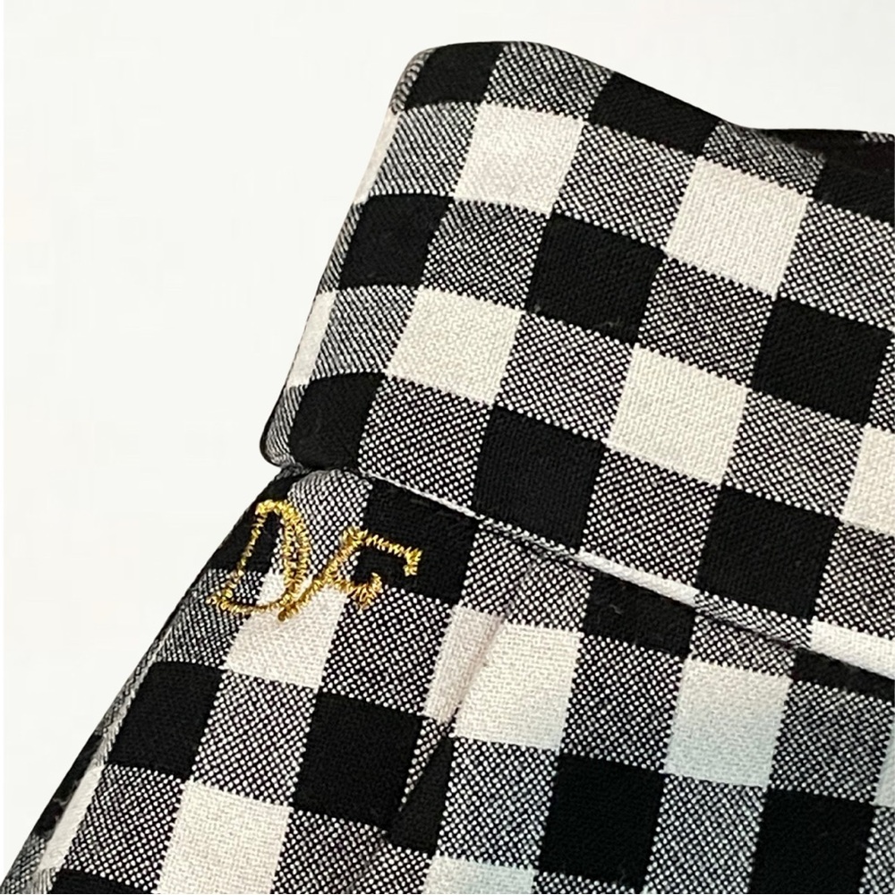 NWOT Diane von Furstenberg Genesis Gingham Pants Women’s Size 0 - Picture 15 of 15